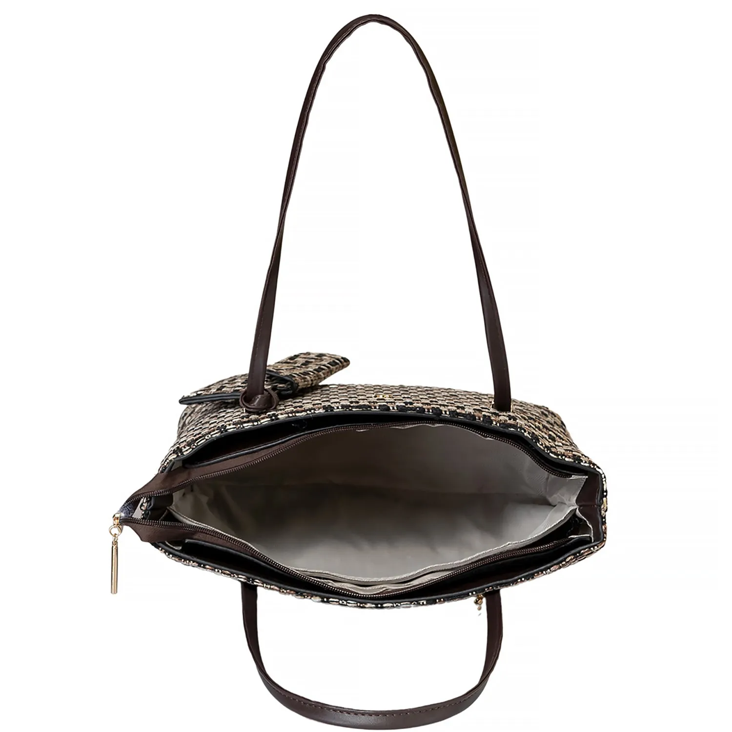 Khadim Tote Handbag with Walletnon-detachable for Women