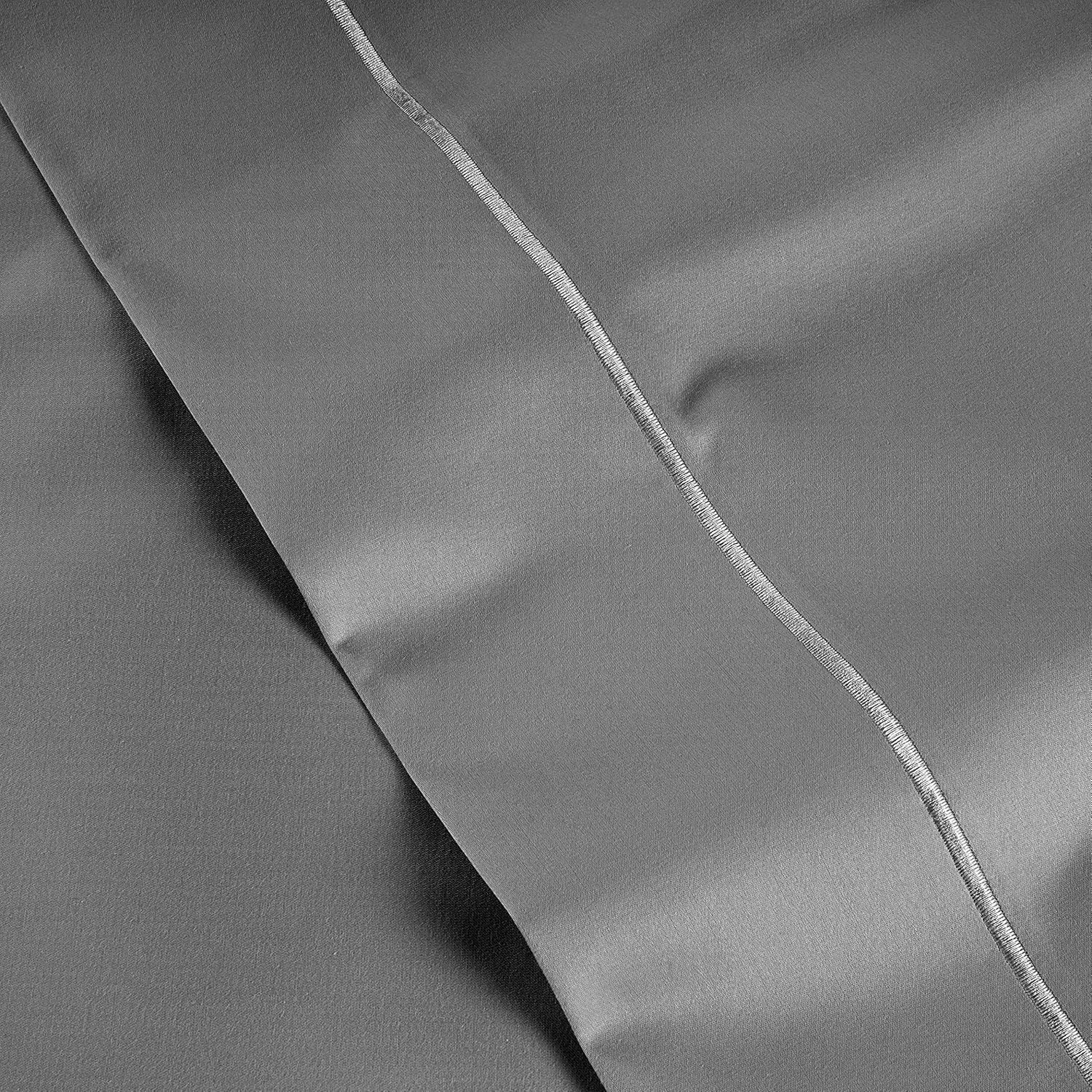 LANE LINEN 100% Egyptian Cotton Queen Sheet Set – Soft & Comfy, No Pill, Fade Resistant, Oeko-Tex Certified, Sustainably Produced, 16" Extra Deep Pocket Bed Sheets – Charcoal