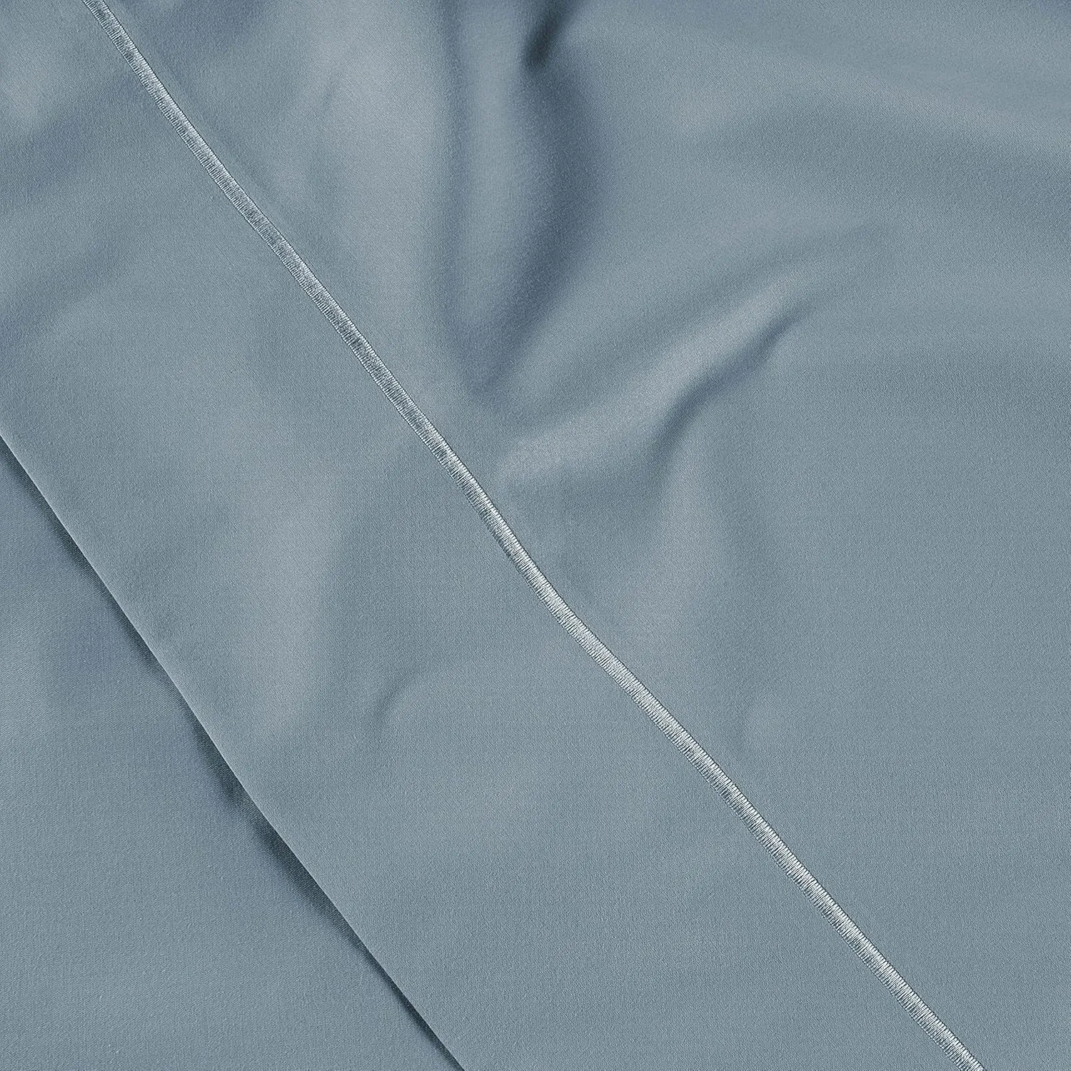 LANE LINEN 100% Egyptian Cotton Ultra Soft Queen Size Sheets Set, Mercerized Silky Sateen Weave, Fully Elasticized Fitted Sheet with French Seam, Hotel Quality Thick Luxury Bed Sheets –French Blue