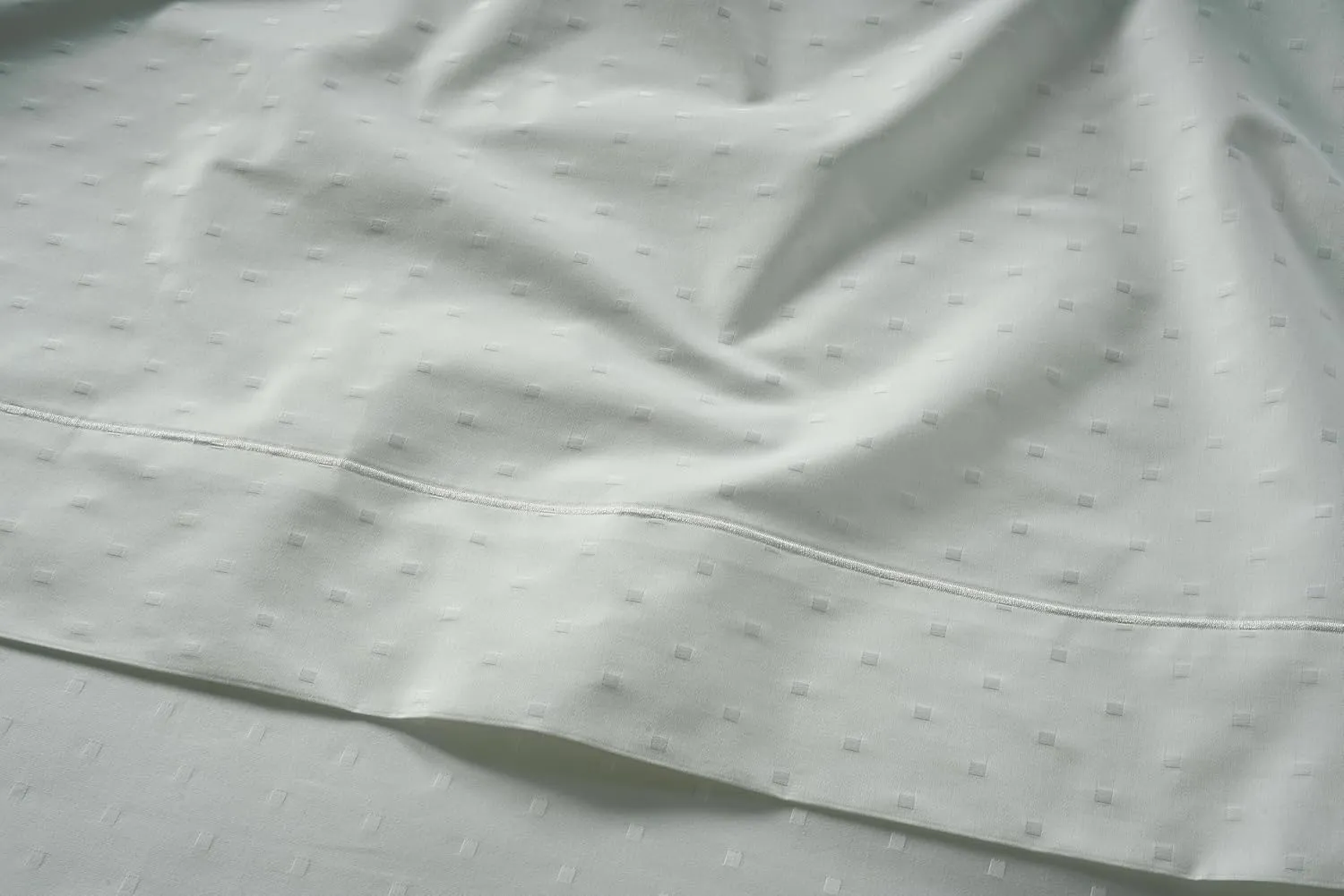 LANE LINEN 1000 TC 100% Egyptian Mercerized Cotton Twin Bed Sheet Set, Eco Friendly No Pill Fade Resistant 16 inch Deep Pocket Twin Sheet Sets Elegant Jaquard Swiss Dot - Mineral