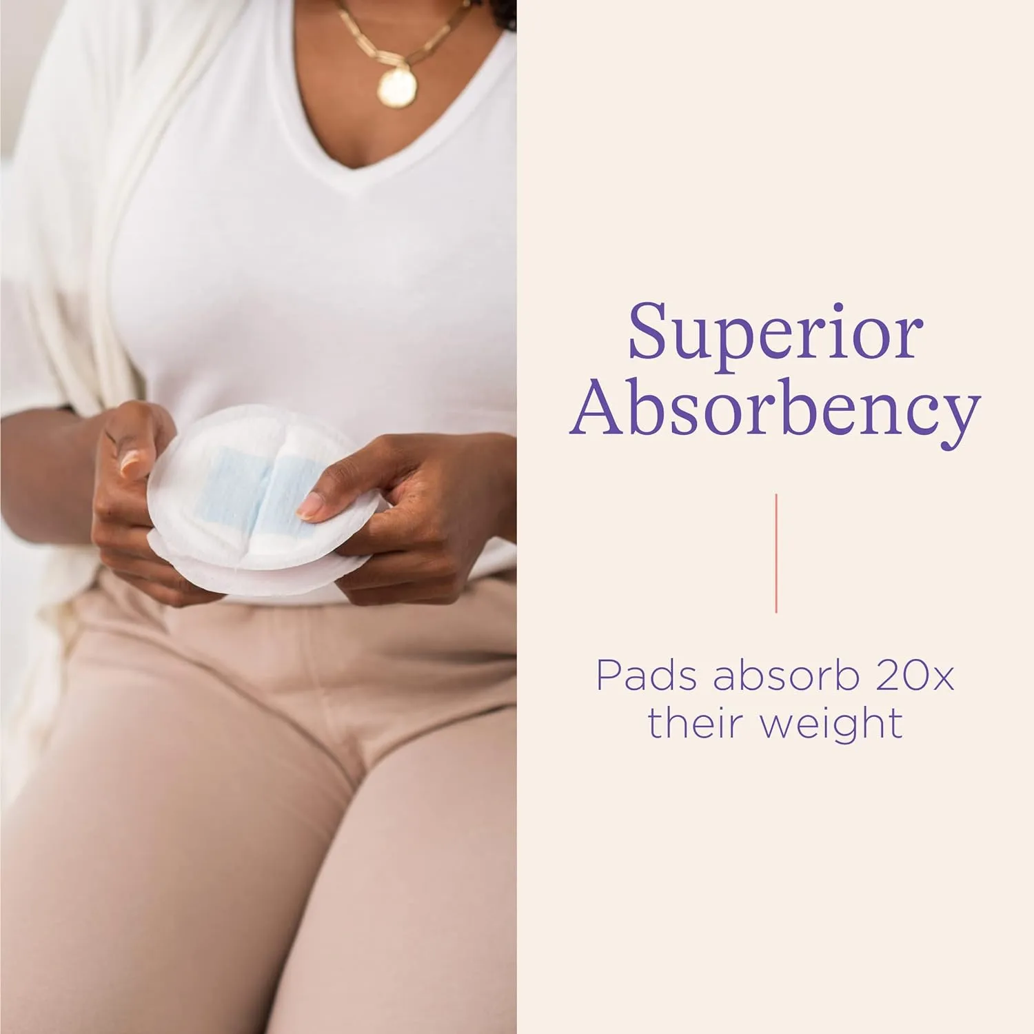 Lansinoh Stay Dry Disposable Nursing Pads, Soft and Super Absorbent Breast Pads, Breastfeeding Essentials for Moms, 200 Count