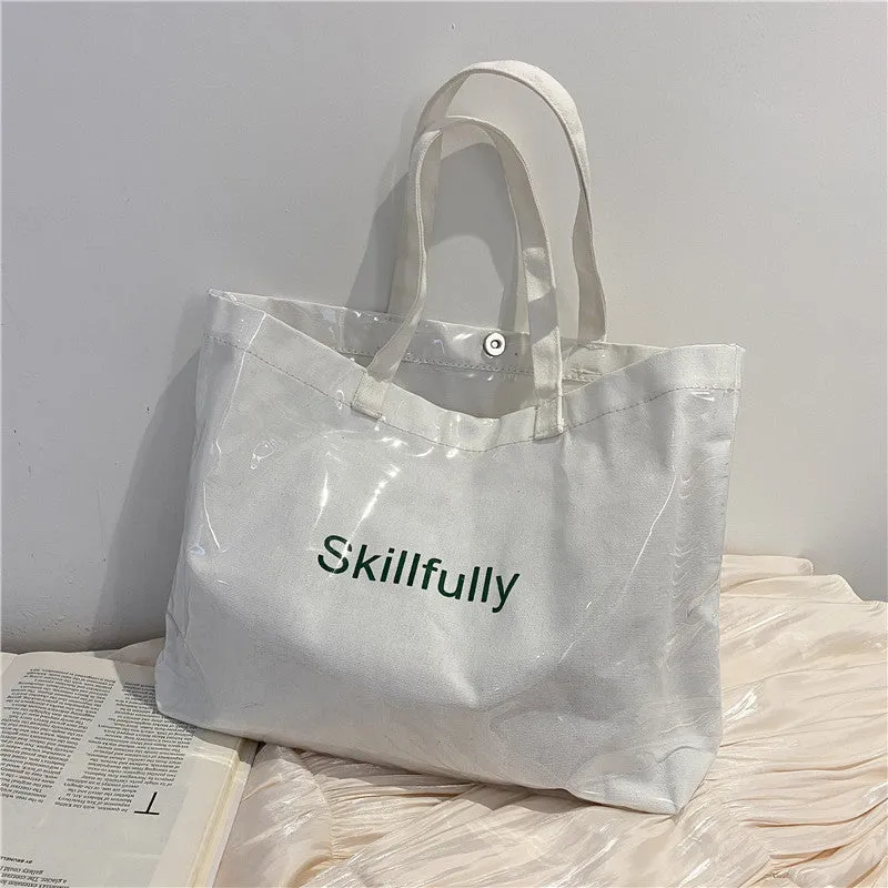 Large Capacity Transparent Jelly Female Fashion Korean Shoulder Bags