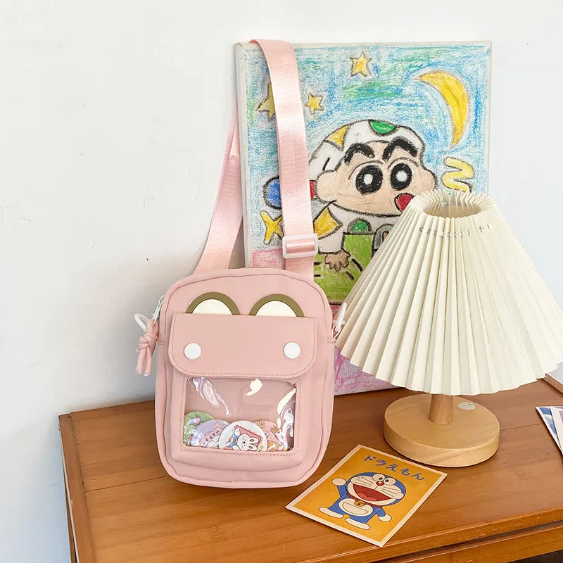 Leisure Bear Cute Transparent Bar Cartoon Crossbody Bags