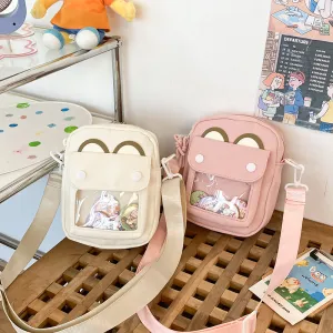 Leisure Bear Cute Transparent Bar Cartoon Crossbody Bags