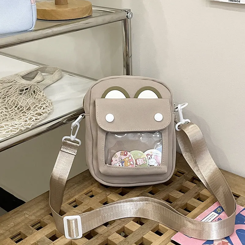 Leisure Bear Cute Transparent Bar Cartoon Crossbody Bags