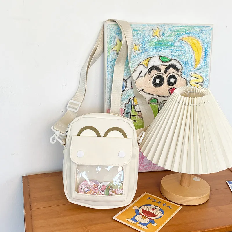 Leisure Bear Cute Transparent Bar Cartoon Crossbody Bags