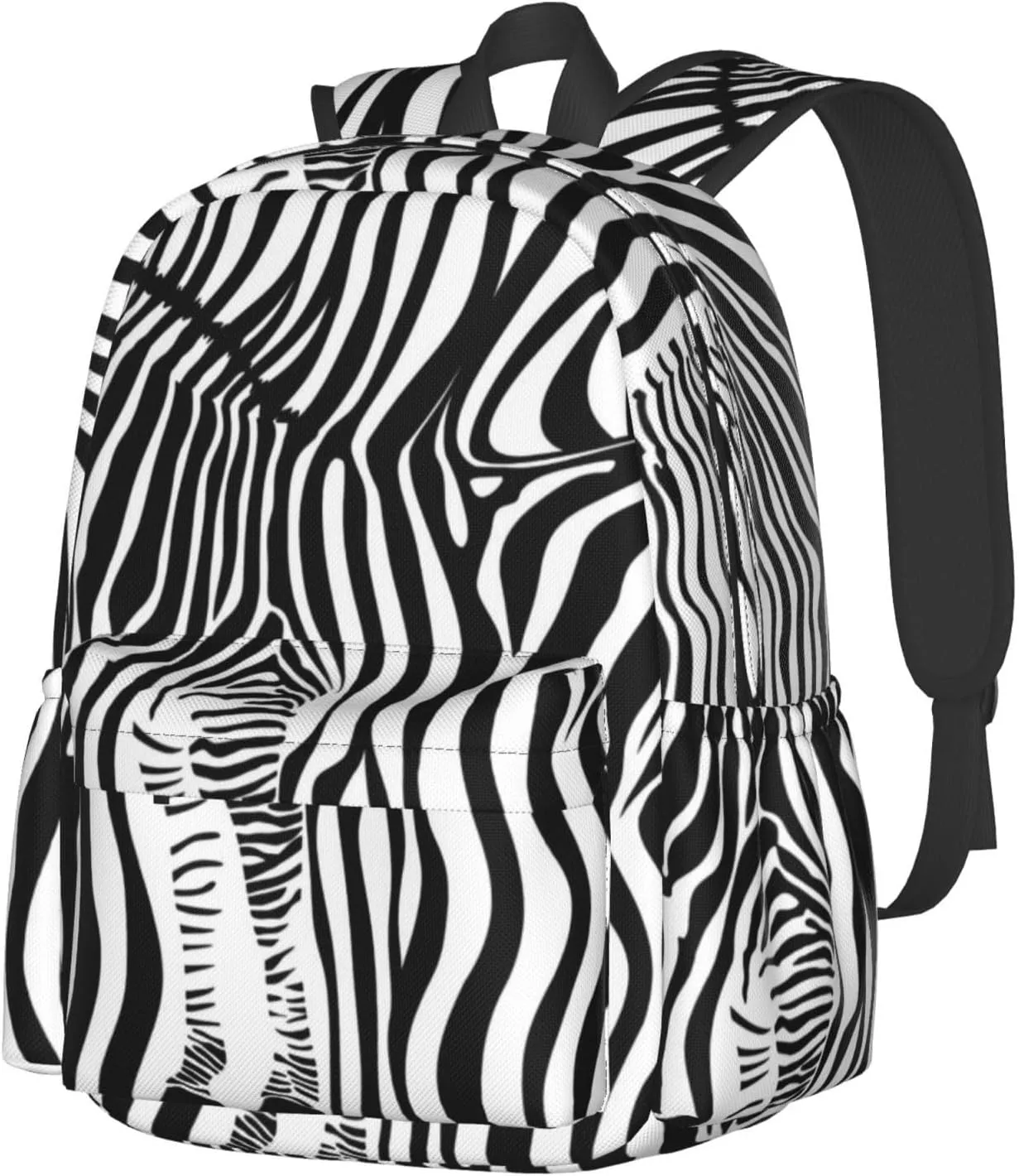 Leopard Zebra Animal Print Large Capacity Backpack Casual Double Shoulder Bag Laptop Backpack Travel Daypack For Women Men