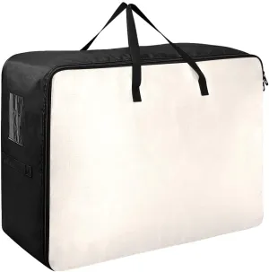 Linen Storage Bags, 27.5x19.7x11 In, Collapsible Moving Bags Storage Organizer for Clothes, Bedding, Comforter