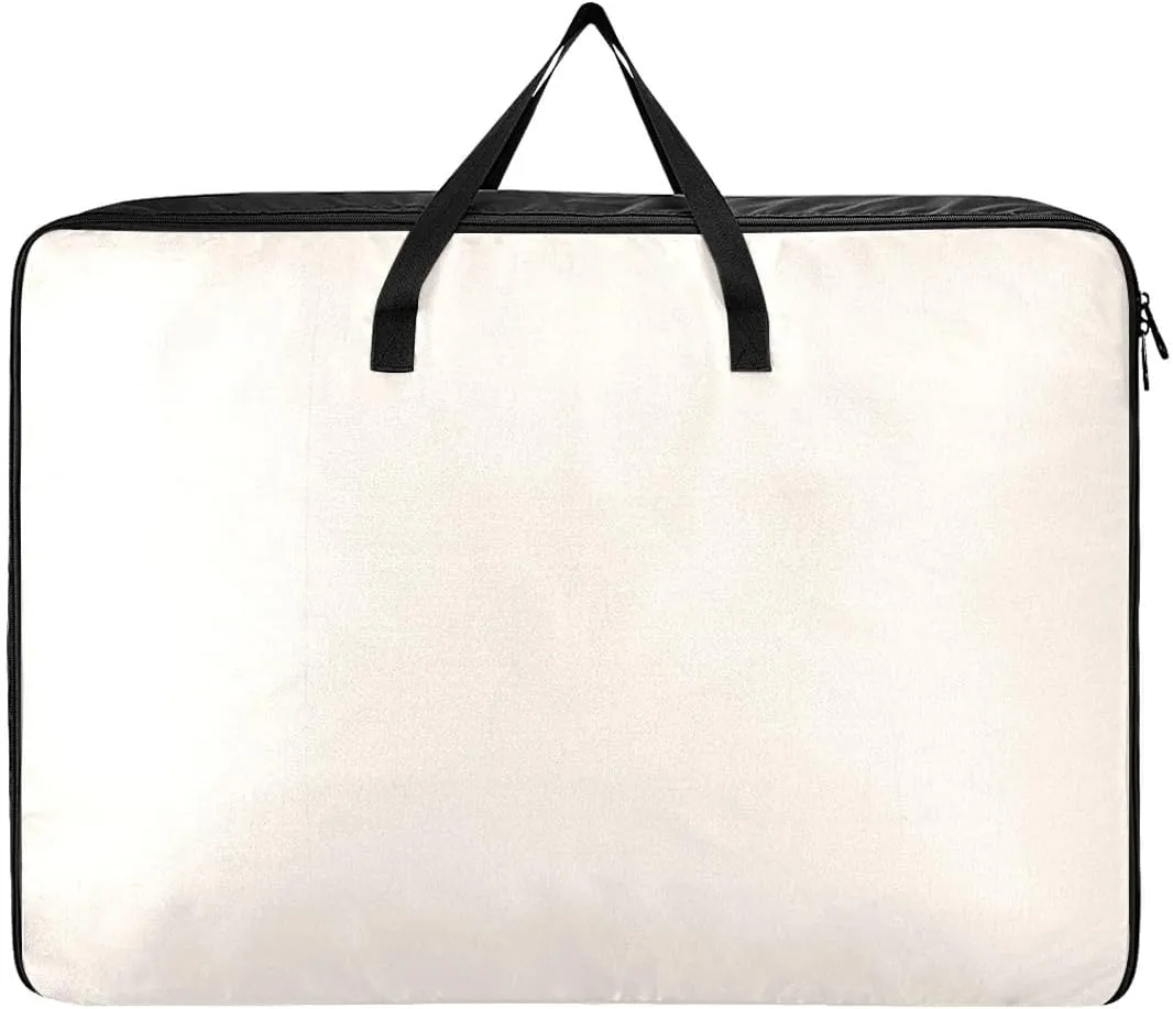 Linen Storage Bags, 27.5x19.7x11 In, Collapsible Moving Bags Storage Organizer for Clothes, Bedding, Comforter