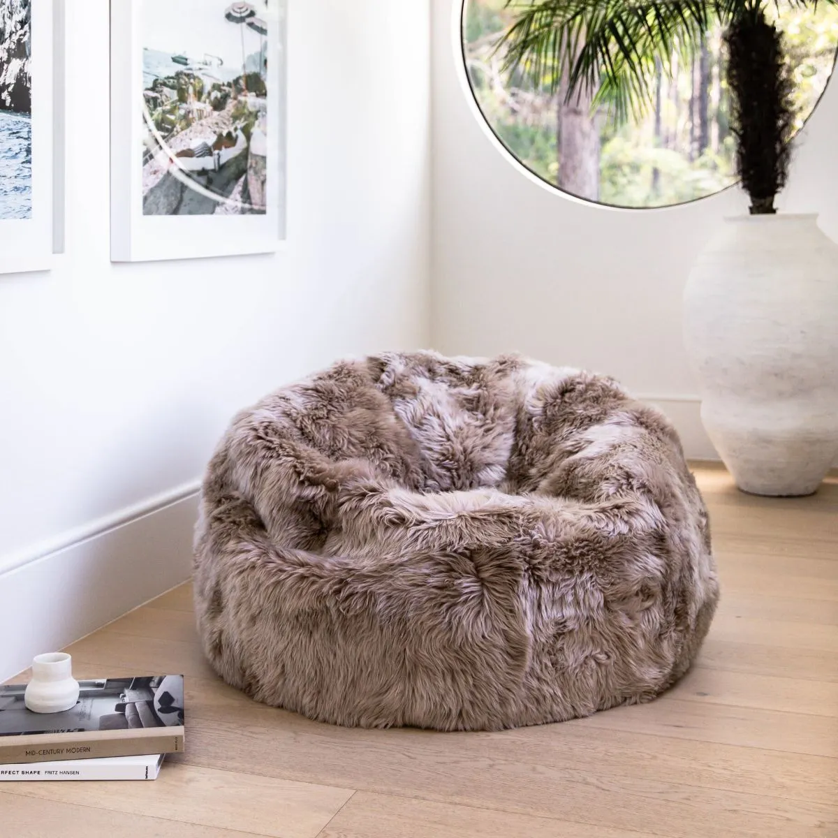 Long Wool Sheepskin Bean Bag
