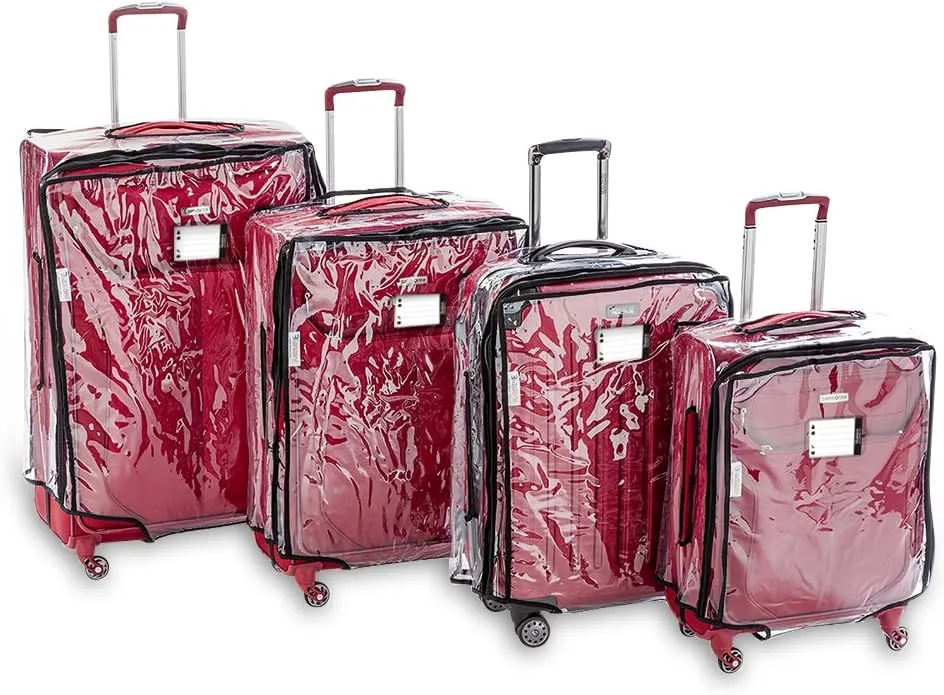 Luggage Protector Suitcase Clear PVC Waterproof TSA Aproveed Cover Fits Most (24"~25") Bags