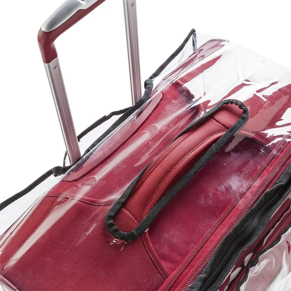 Luggage Protector Suitcase Clear PVC Waterproof TSA Aproveed Cover Fits Most (24"~25") Bags