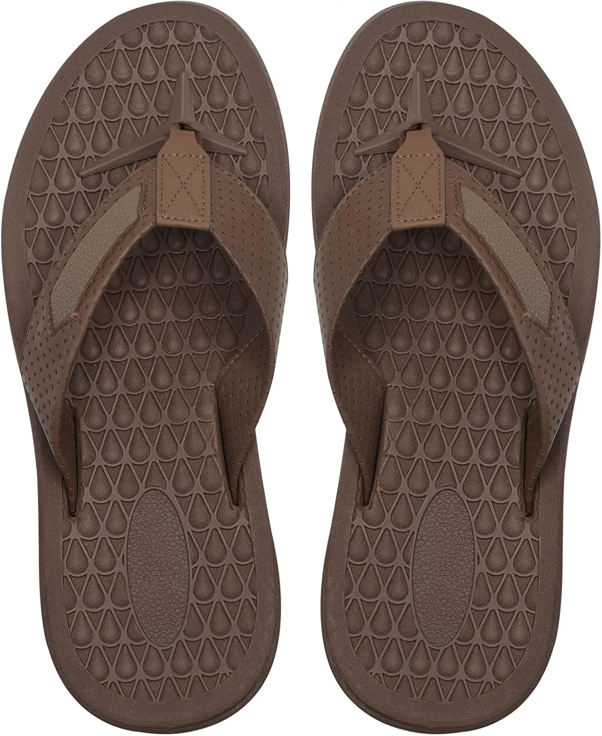 MALIDA Mens Flip Flops Non-Slip Bathroom Shower Shoes Cushion foam Indoor and Outdoor Thong Sandals