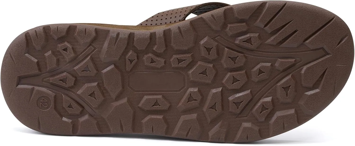 MALIDA Mens Flip Flops Non-Slip Bathroom Shower Shoes Cushion foam Indoor and Outdoor Thong Sandals