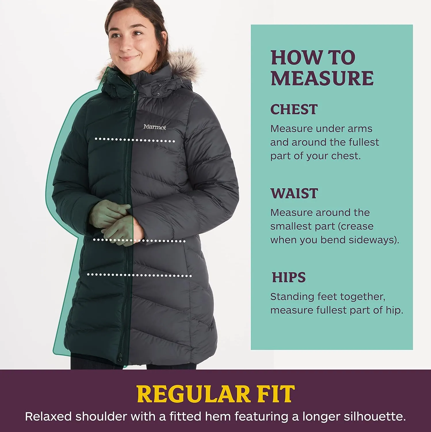 MARMOT Women's Montreal Mid-Thigh Length Down Puffer Coat