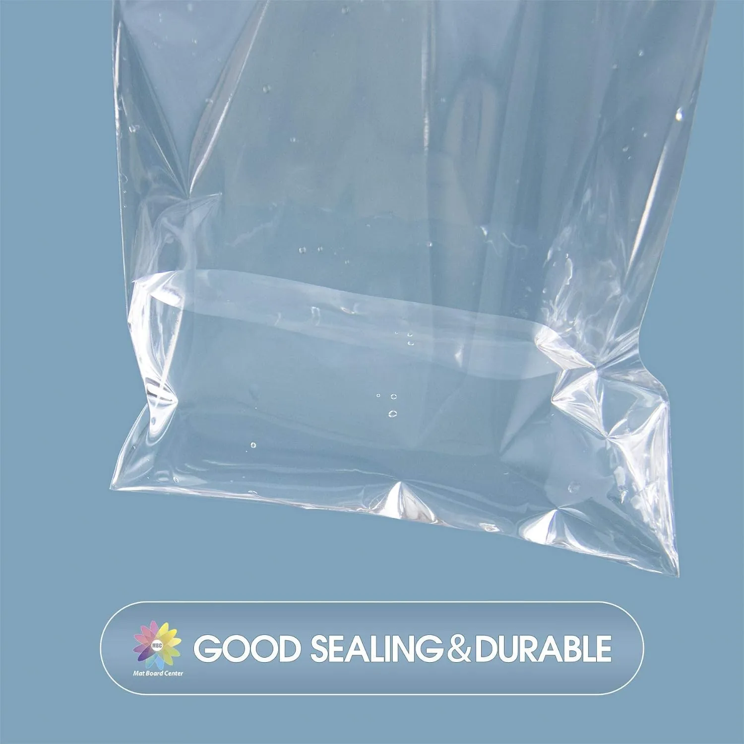 Mat Board Center, (100 Pack) 12 7/16" x 18 1/4" Acid-Free Clear Picture Sleeves, Self Sealing Cello Bags for 12x18 Prints, Photos, Clothing & T-Shirt