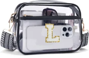 MEITRUE Clear Crossbody Bags for Women Trendy, Stadium approved Clear Purses Cross body bag for Concerts Sports