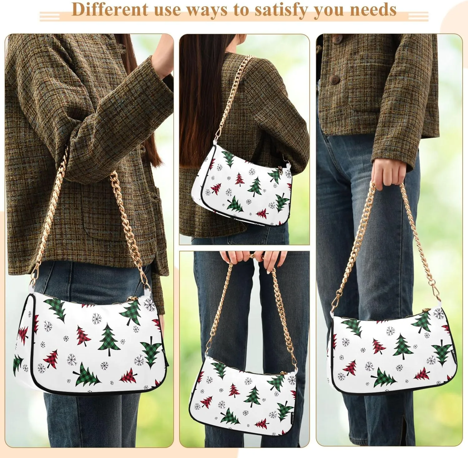 Mexican Skulls Wallet Purse Hobo Purses Women Designer Handbags Funny Cute Shoulder Bags