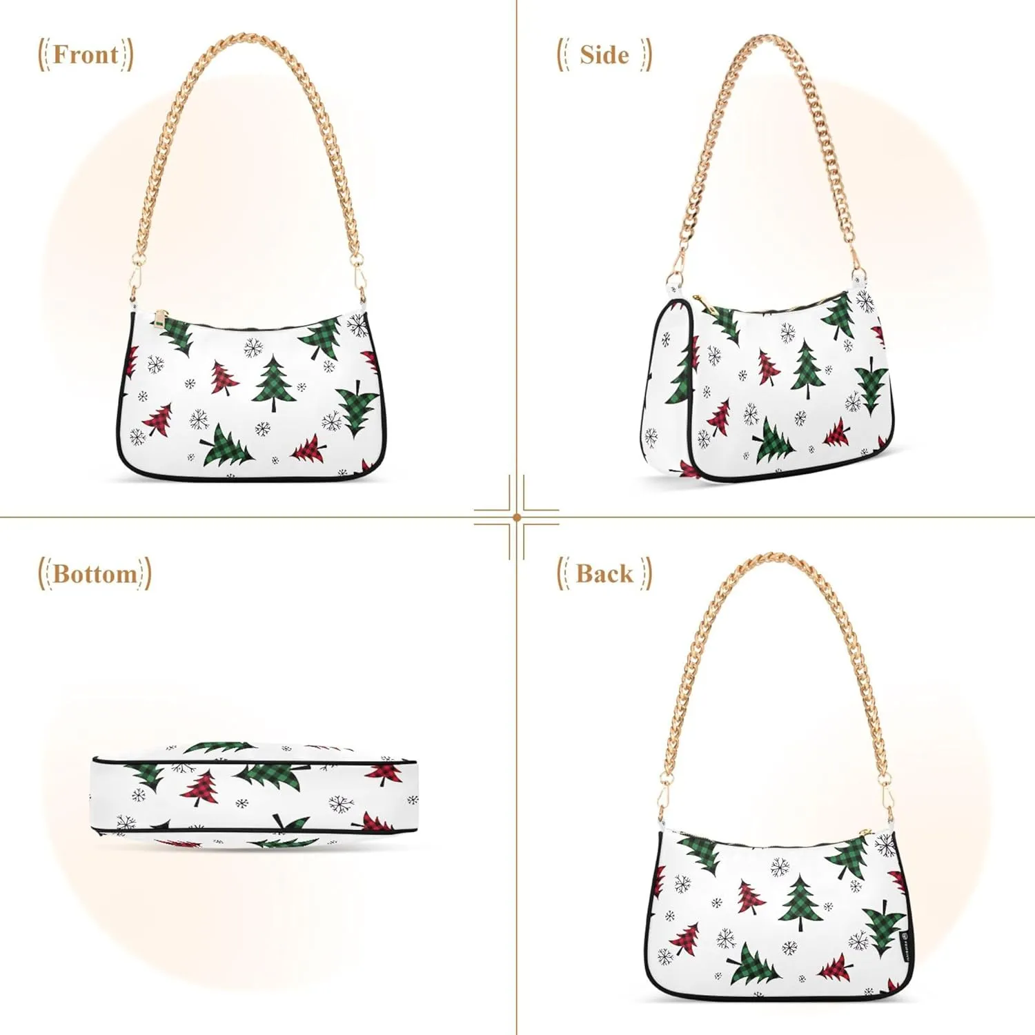 Mexican Skulls Wallet Purse Hobo Purses Women Designer Handbags Funny Cute Shoulder Bags