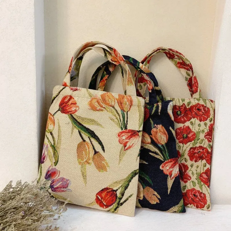 Mini Floral Tote Bag