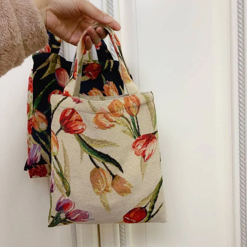 Mini Floral Tote Bag