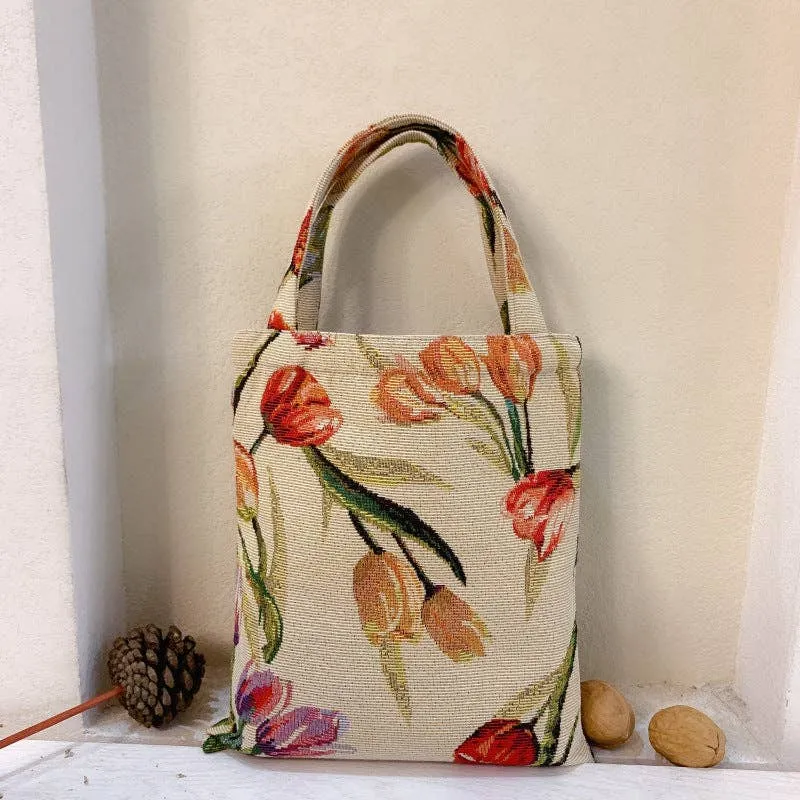 Mini Floral Tote Bag