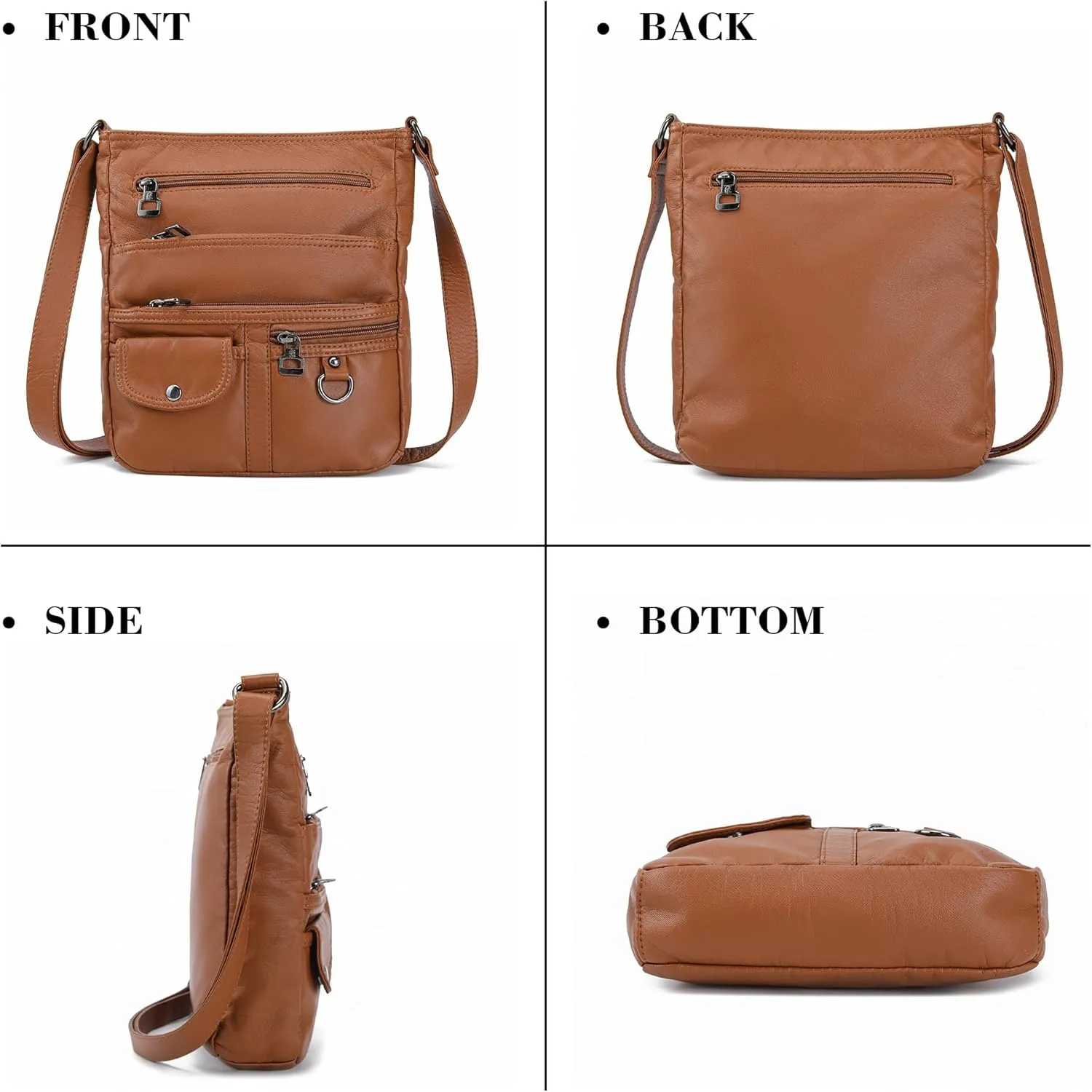 MINICAT Small Crossbody Purse Soft Synthetic Leather Crossbody Bags for Women