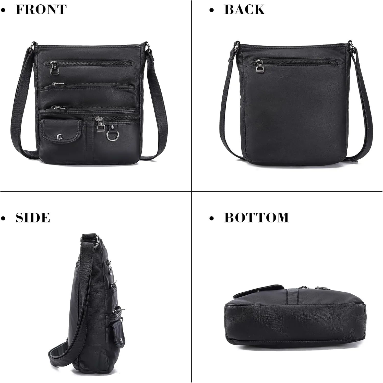 MINICAT Small Crossbody Purse Soft Synthetic Leather Crossbody Bags for Women