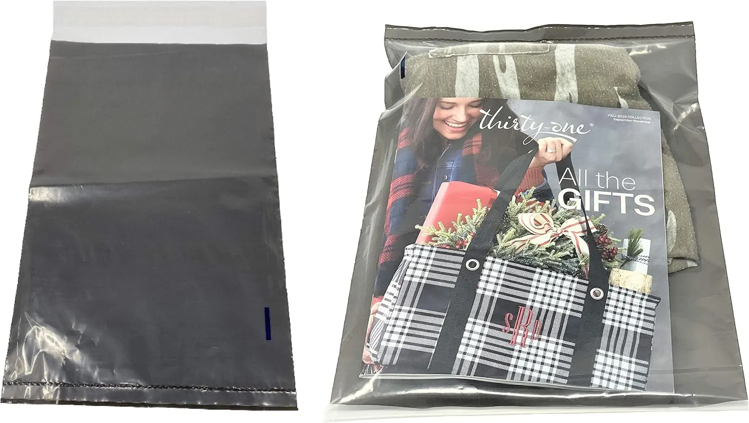 MMBM Clear Poly Bag Mailer, 12x15.5 Inch, 45500 Pack, Self Seal, Transparent, Great for Clothing, T Shirts, Catalog, FBA Packaging