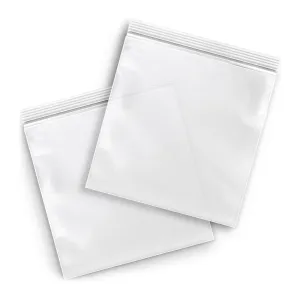 MMBM Resealable Poly Bag, 8x12 Inch, 1000 Pack, 4 Mil, Clear, Lock Seal Zipper, Reclosable Zip Plastic Baggies