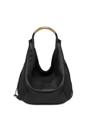 Moschino Soft Leather Shoulder Bag