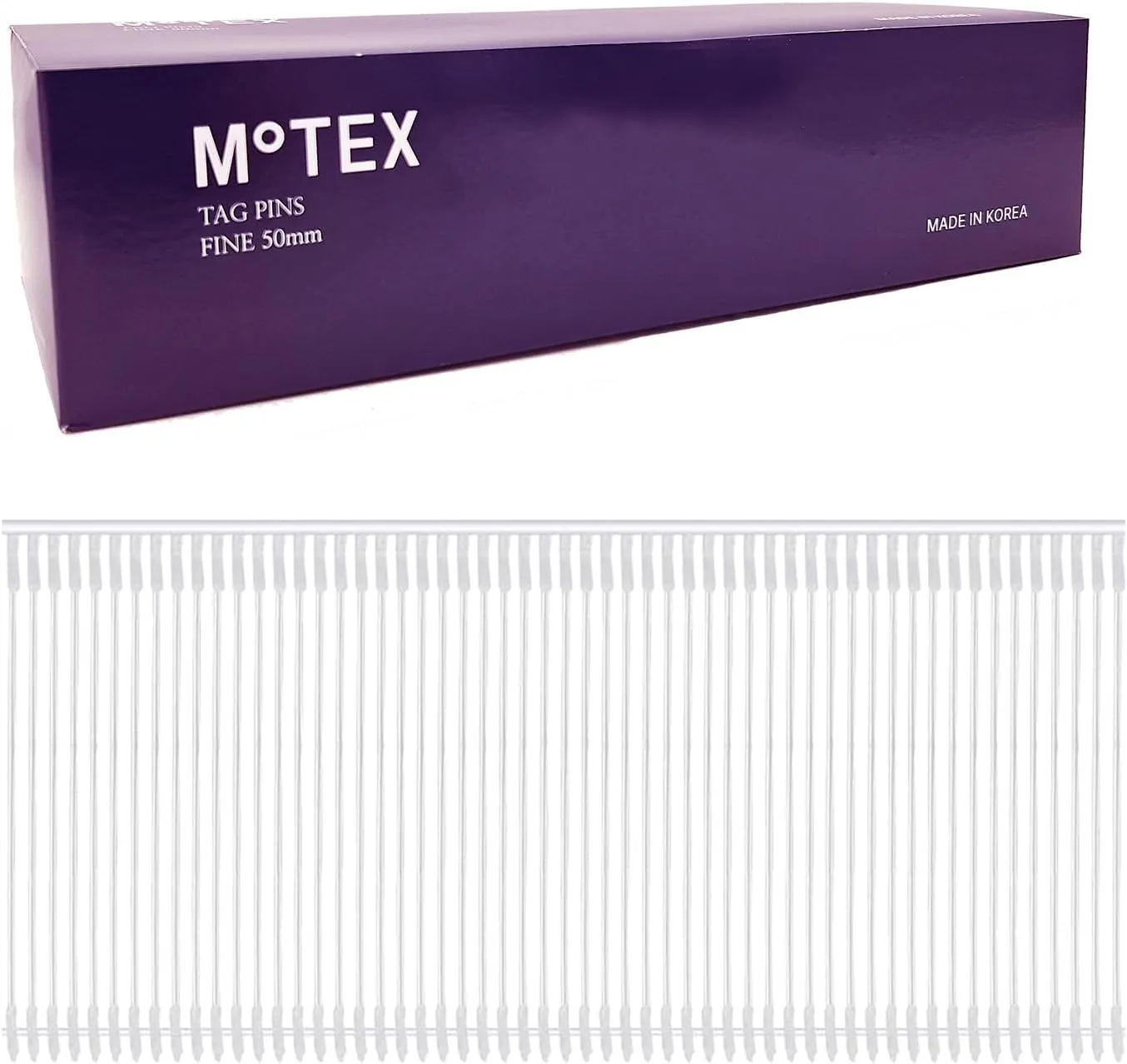 Motex 2 Inch 5000pcs Fine Tagging Gun Fasteners, Clothing Tag Barbs Attachments Price Label for All Fine Price Tag Gun with no Jamming, Clear