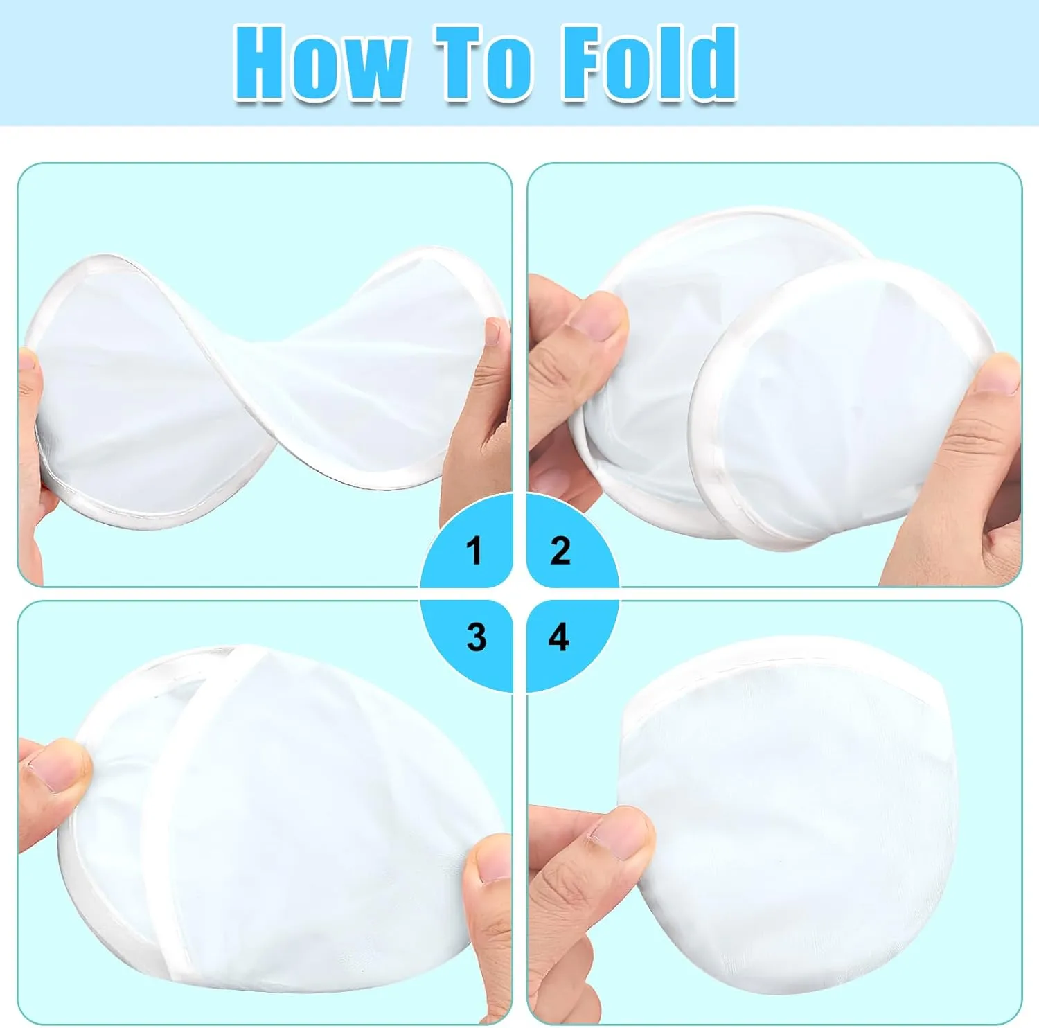 Mototo 30 Pieces Foldable Flying Disc Fans with Bag Folding Pocket Toy Set DIY Creative Gift Handheld Fabric Fan for Fun Party Favors Summer Outdoor Activity Game Halloween, White