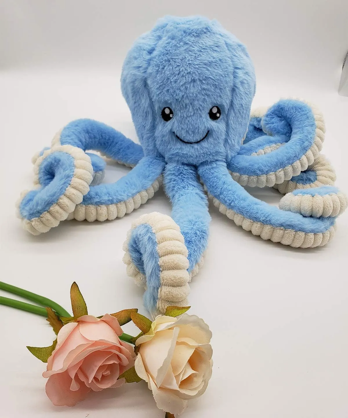 My Super Star Octopus Stuffed Animals, Octopus Plush Toys for Kids Girls Boys Friends Family Birthday Xmas Gift Present Sea Critters (Blue, Medium (15.7''))
