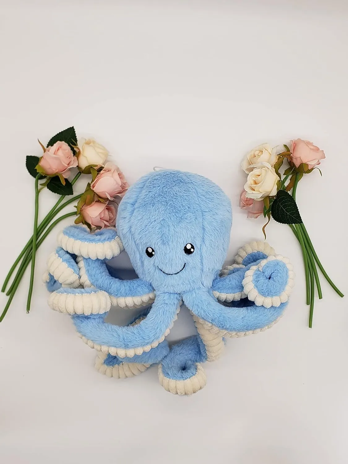 My Super Star Octopus Stuffed Animals, Octopus Plush Toys for Kids Girls Boys Friends Family Birthday Xmas Gift Present Sea Critters (Blue, Medium (15.7''))