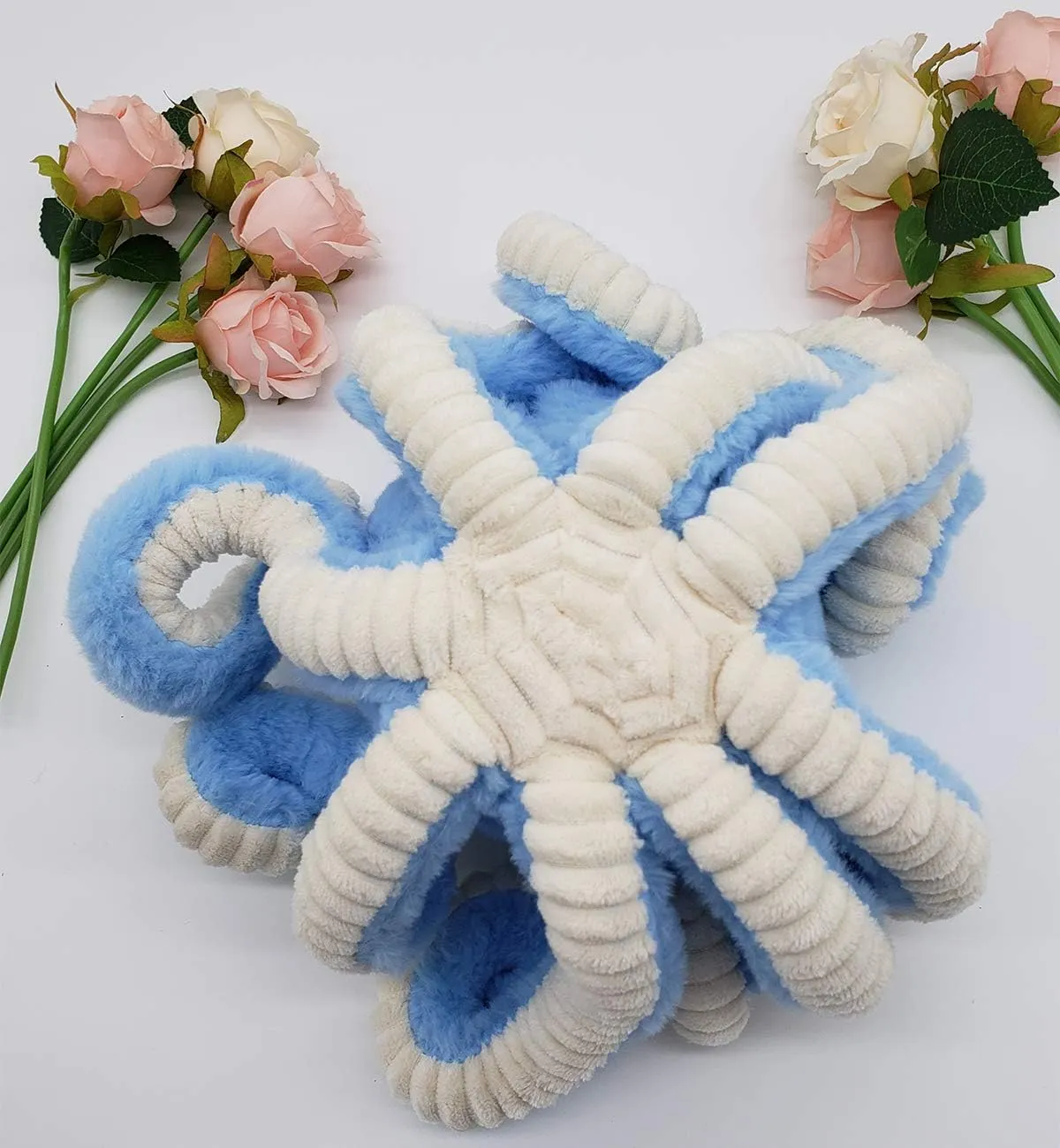 My Super Star Octopus Stuffed Animals, Octopus Plush Toys for Kids Girls Boys Friends Family Birthday Xmas Gift Present Sea Critters (Blue, Medium (15.7''))