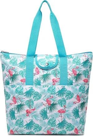 mygreen Foldable Work Tote Bags For Women Large Tote Travel Bag, Nurse Bag, Teacher Bag, Mom Bag