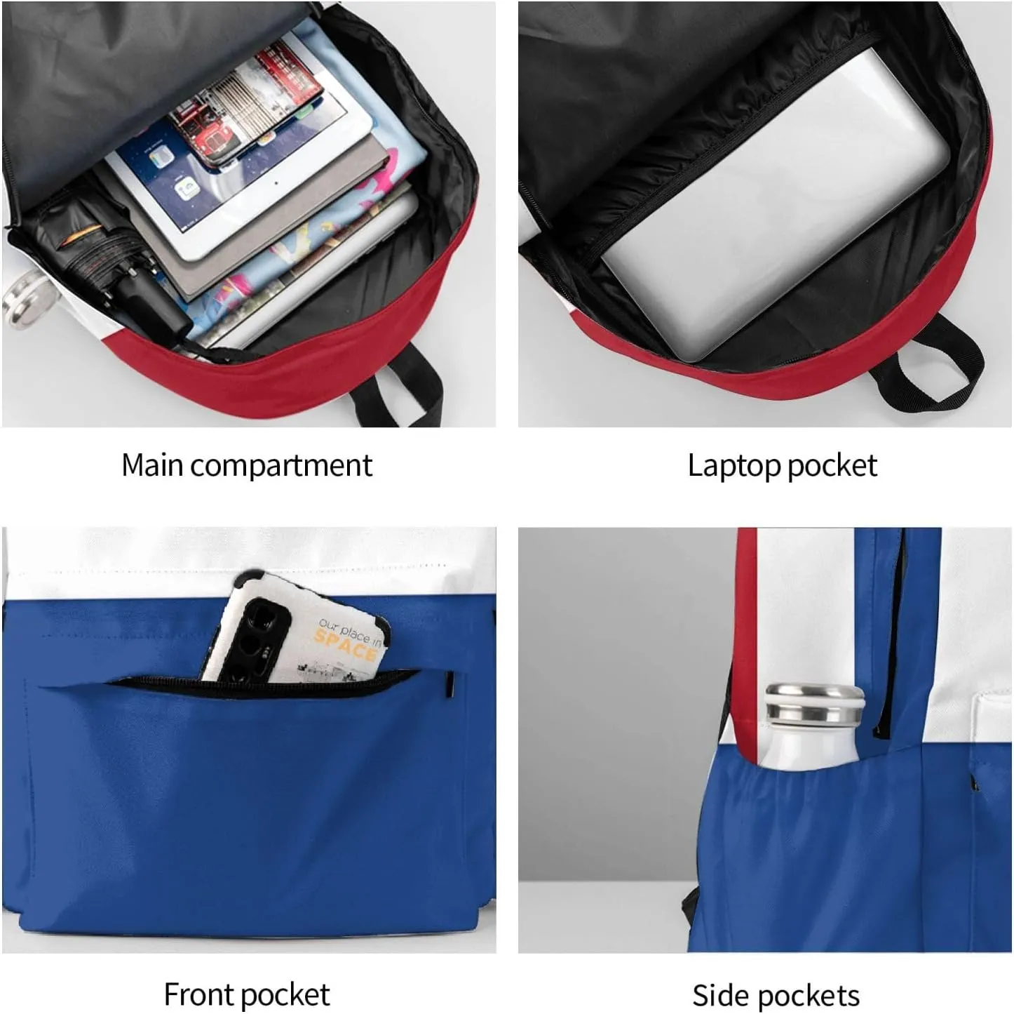 Netherlands Holland Flag Backpack Large Capacity Backpack Lightweight Double Shoulder Bag For Women Men Travel