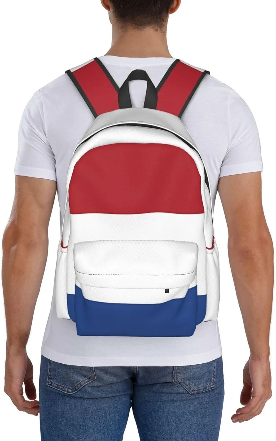 Netherlands Holland Flag Backpack Large Capacity Backpack Lightweight Double Shoulder Bag For Women Men Travel