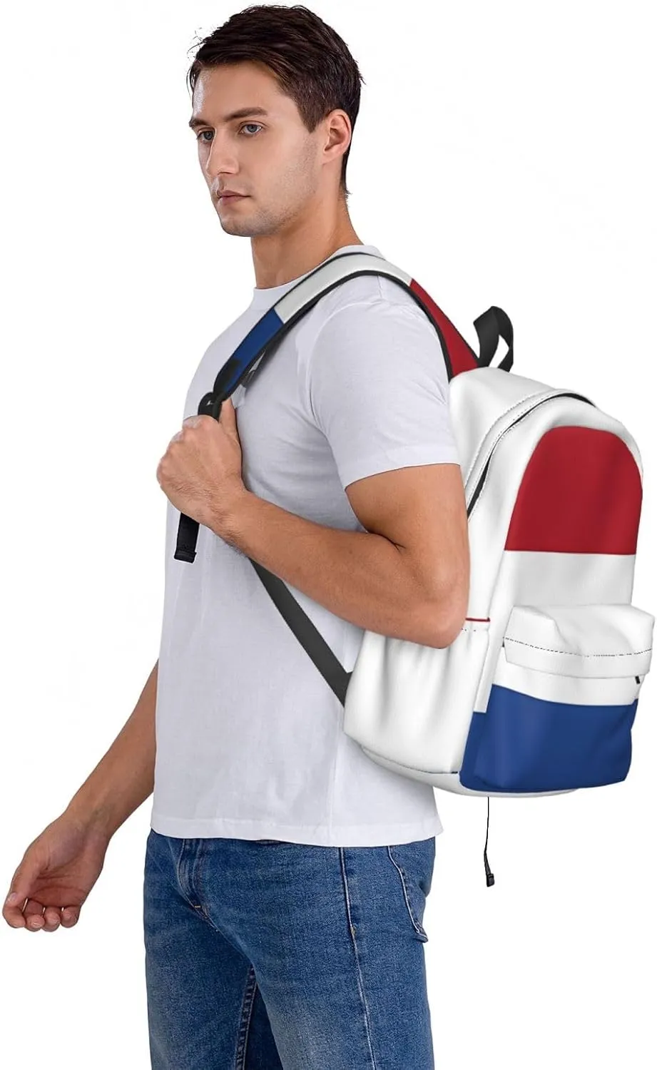 Netherlands Holland Flag Backpack Large Capacity Backpack Lightweight Double Shoulder Bag For Women Men Travel