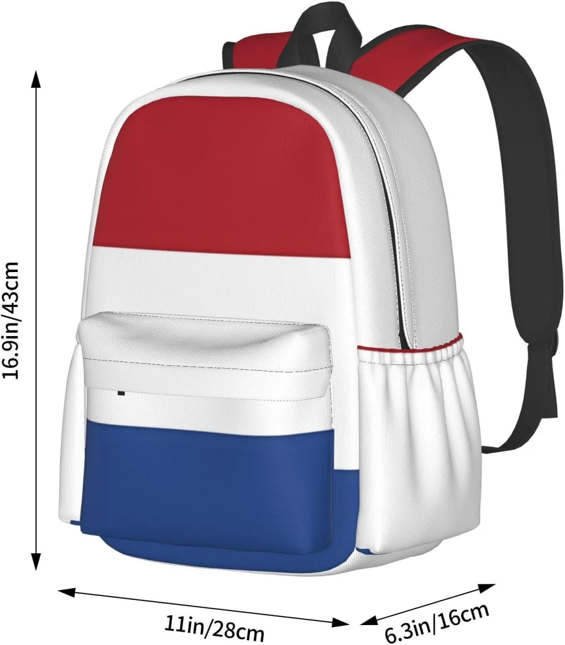 Netherlands Holland Flag Backpack Large Capacity Backpack Lightweight Double Shoulder Bag For Women Men Travel
