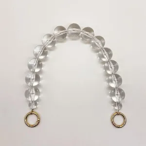 New Material High Translucent Acrylic Transparent Bead Series Bag Chain Bead Chain Jewelry Women Bag Shoulder Strap Bag Chain (Size : 110cm)