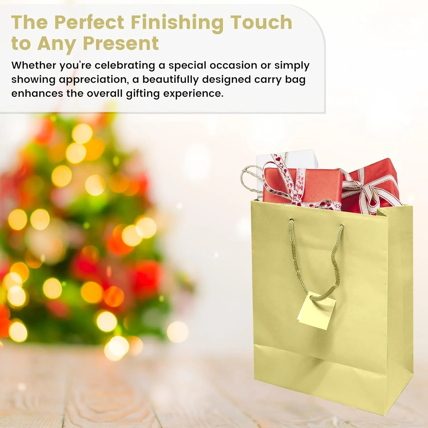 Novel Box Ivory Gift Bags with Handles 10 Pack 4.75x3.25x6.75 Inches Small Paper Bulk Gift Bags for Business, Shopping, Birthday, Party Favor - Euro Tote Paper Bag for Groceries & Personal Use
