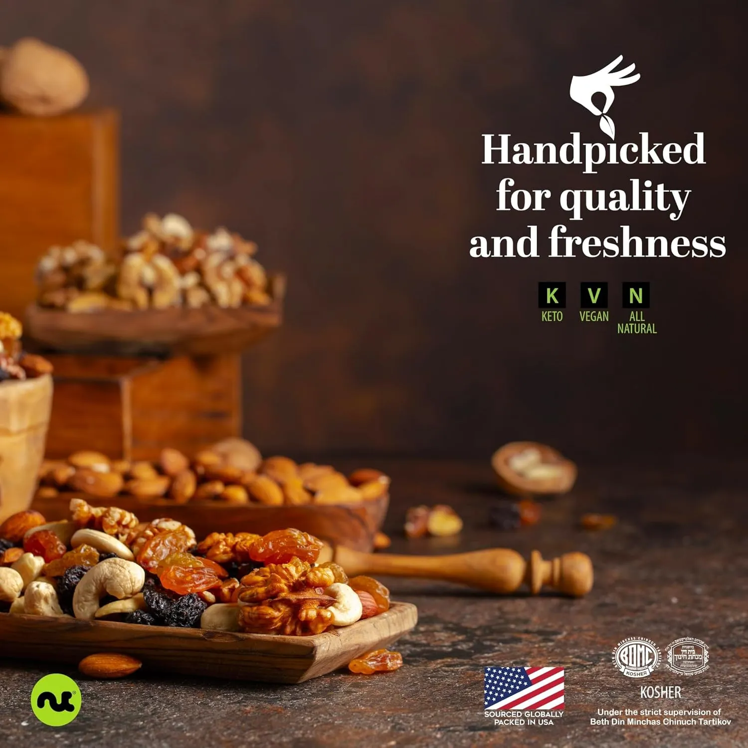 NUT CRAVINGS Dry Fruits - Dried Apple Rings Slices, No Sugar Added - Chewy Soft Texture (16oz - 1 LB) Packed Fresh in Resealable Bag - Sweet Snack, Healthy Food, Naturally Grown, Vegan, Kosher