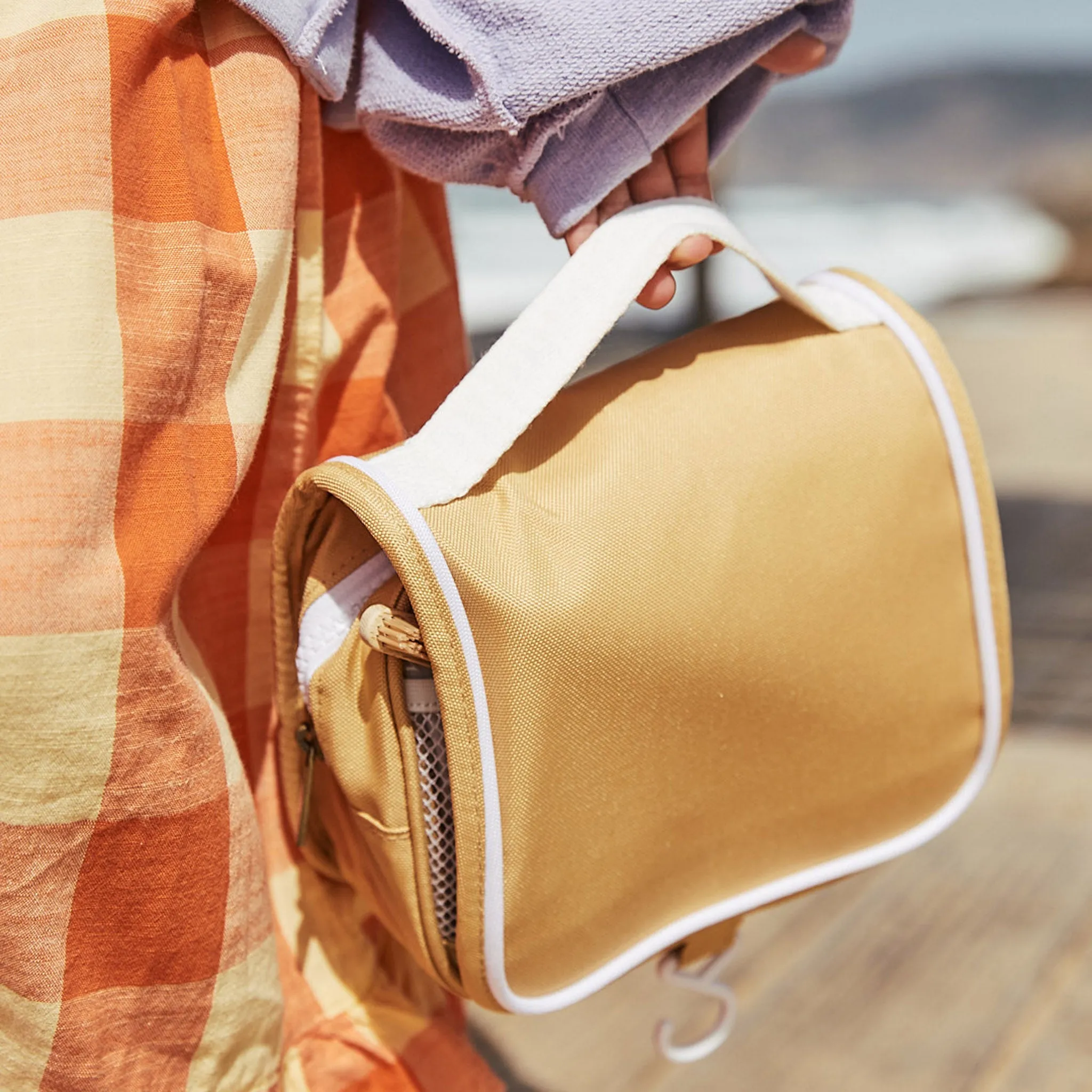 Olli Ella See-ya Wash Bag - Butterscotch