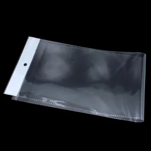 PABCK 100 Pack (Available Size 4.9x17.7 inches) Clear Self Adhesive Straight Hair Packaging Bags with Hang Hole Wigs Hair Storage Beauty Personal Care Hair Care Extensions Wigs Accessories