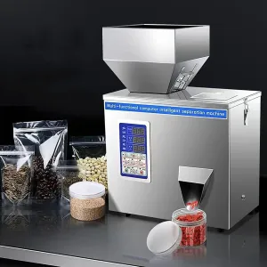 Particle Filling Machine, 1-100g Automatic Quantitative Weighing Baler, Induction Control Feeding, Packing Speed: 8-16 Bags/min, Suitable for Packaging Bulk Materials