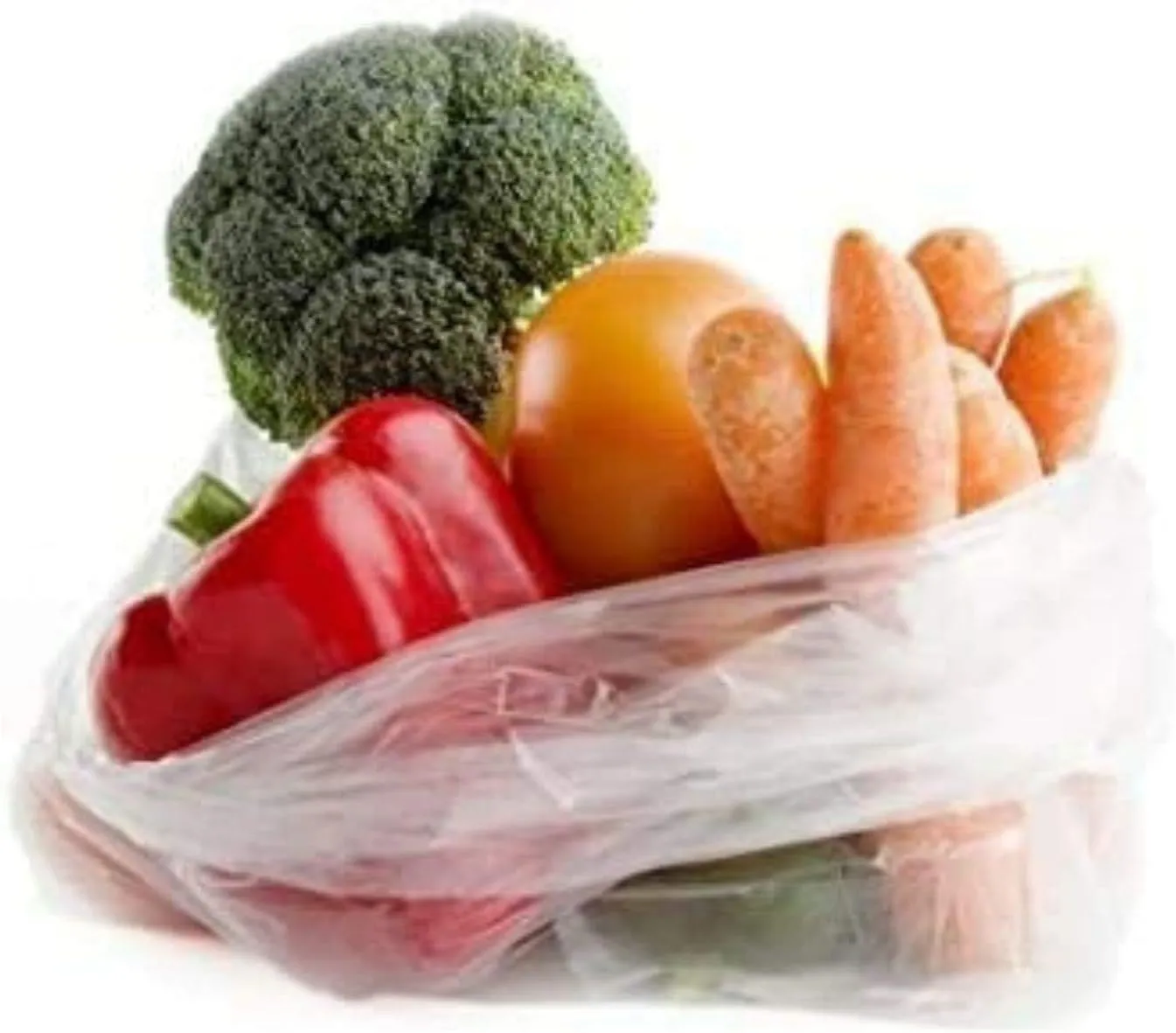 Party Bargains 10" X 15" Plastic Unprinted Produce Bag on a Roll, Bread and Grocery Clear Bag, 450 Bags
