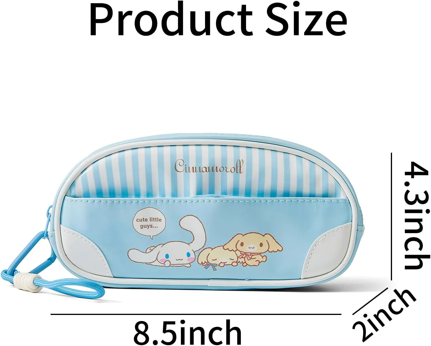 Pencil Pouch for Girls, Cute Pencil Case with Zipper, Large Capacity Clear Stationary Bag for School Teen Boys
