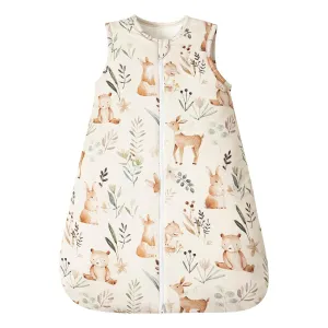PHF 100% Cotton Baby Sleep Sack 18-24 Months, 2.5 TOG Winter Baby Wearable Blanket with 2-Way Zipper, Warm Comfy Quilted Sleeping Bags, Infant Sleeping Sack for Newborn Boys, X-Large Size, Woodland